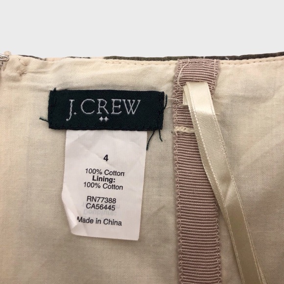 J Crew Ikat Camo Strapless Dress - Picture 5 of 5